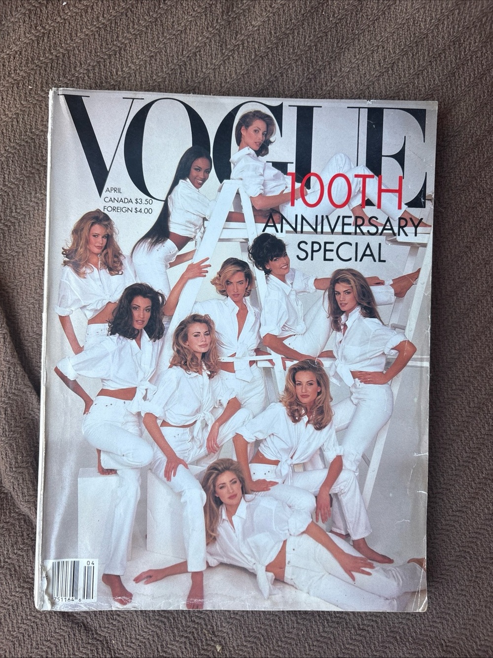 Vogue 100th Anniversary Special - White Cover with Red Accent
